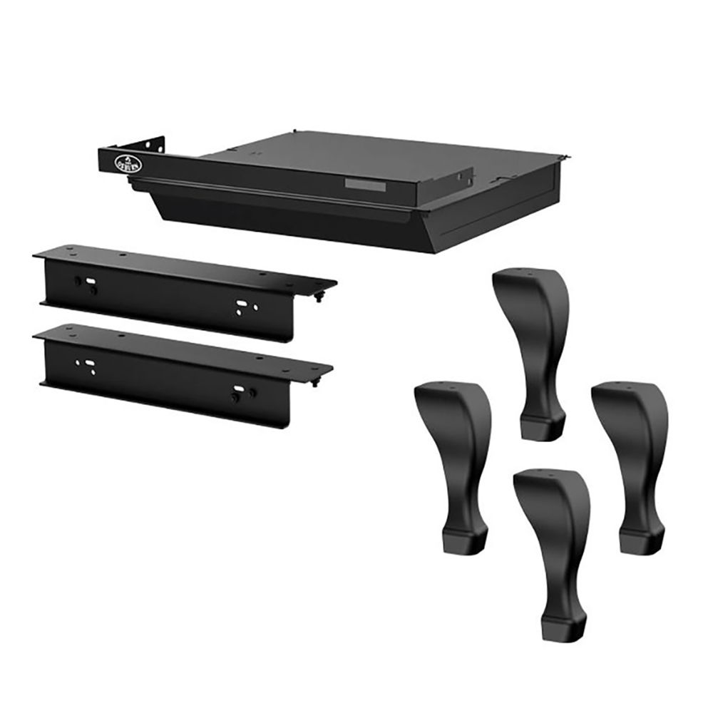 Black Cast Iron Traditional Legs with Ash Drawer OA10263