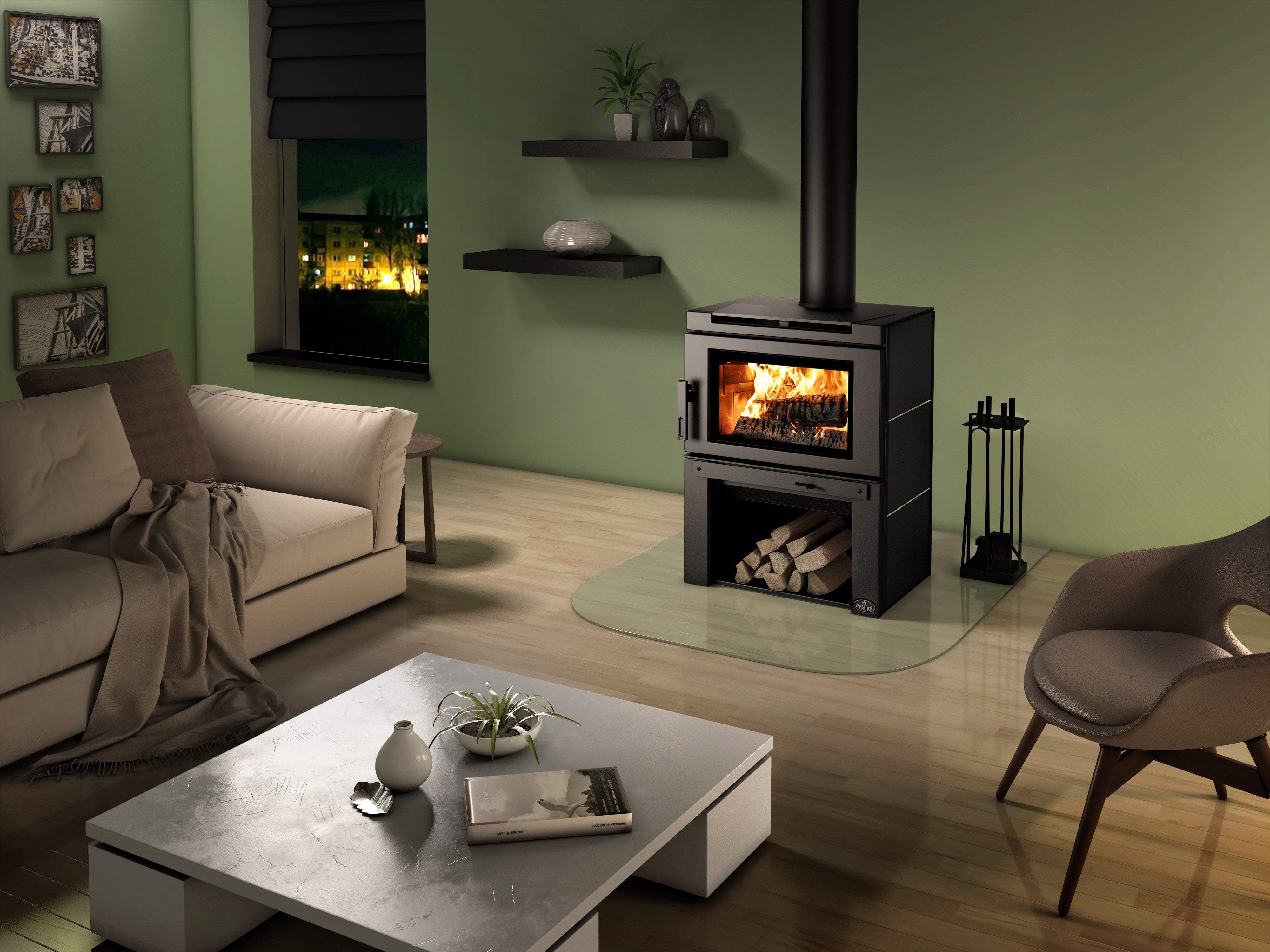 Matrix Wood Stove With Blower