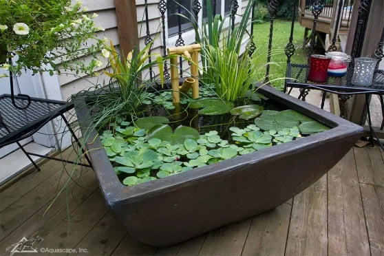 Textured Gray Slate 33" Patio Pond