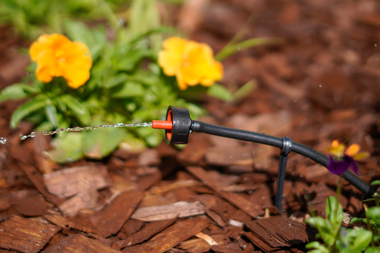 P/C Button Drip Emitters - Black, Green, Red