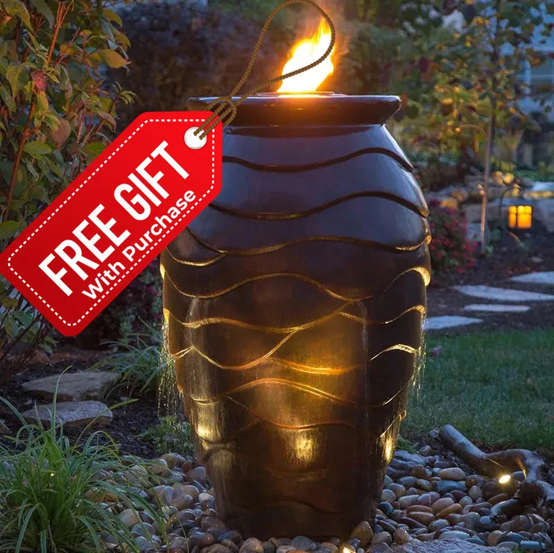 Fire Fountain Add-on kit for scalloped urn