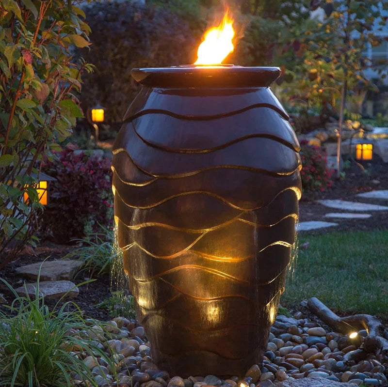 Fire Fountain Add-on kit for scalloped urn