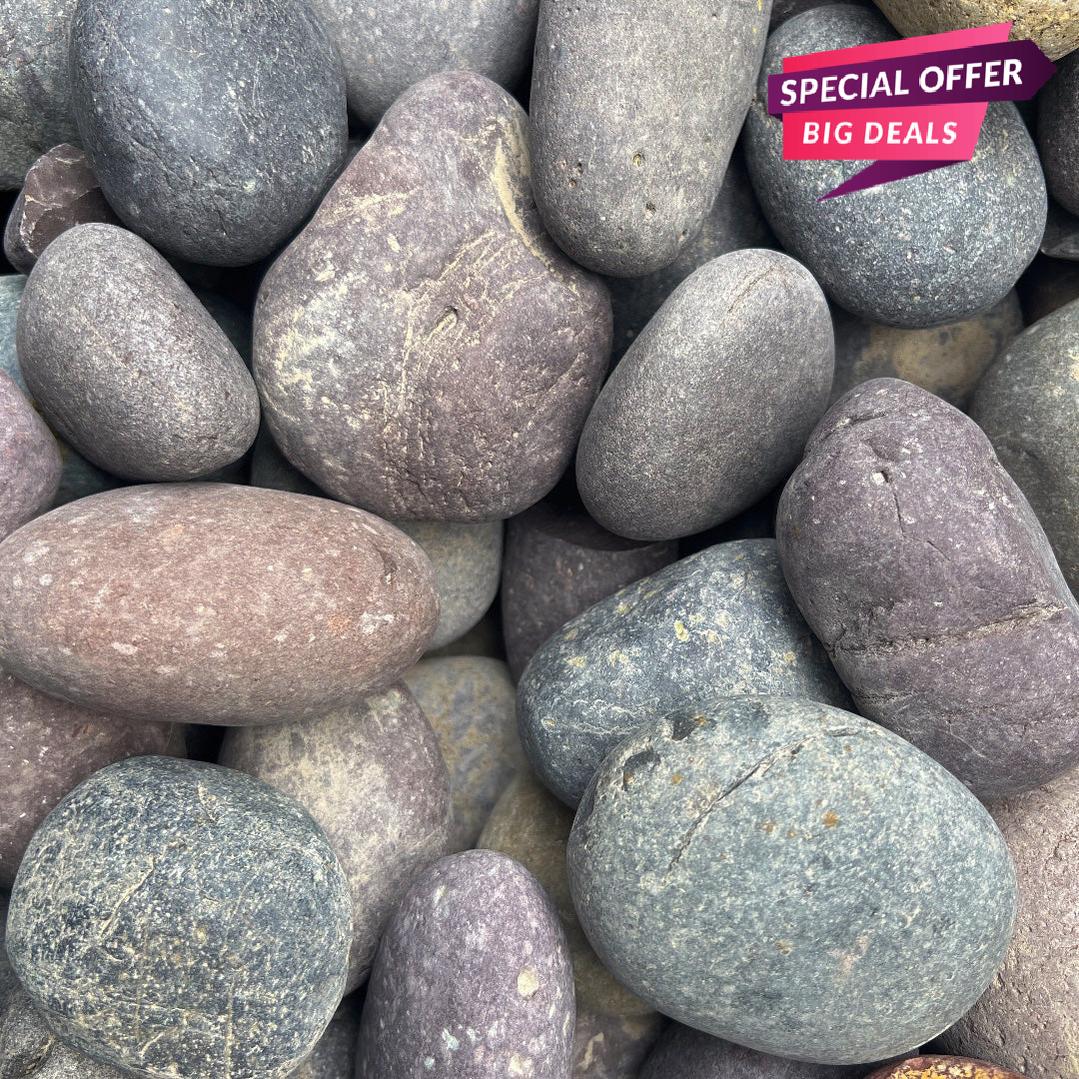 Maroon Mexican Beach Pebbles