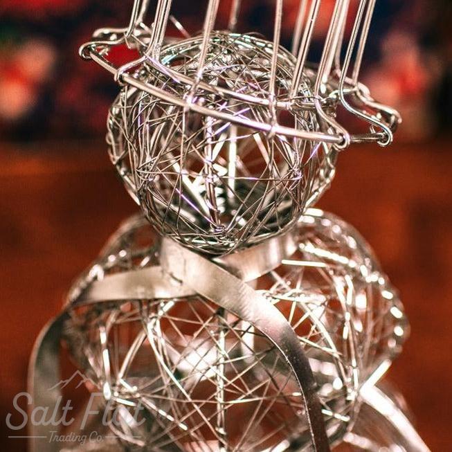 Silver Wire Snowman