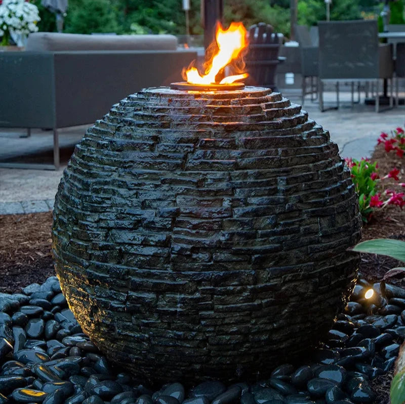 Fire Fountain Add-on kit for stacked slate fountains