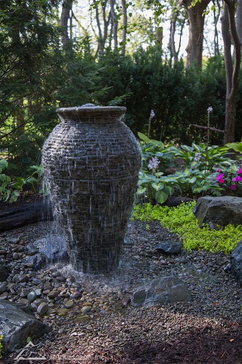 Medium Stacked Slate Urn