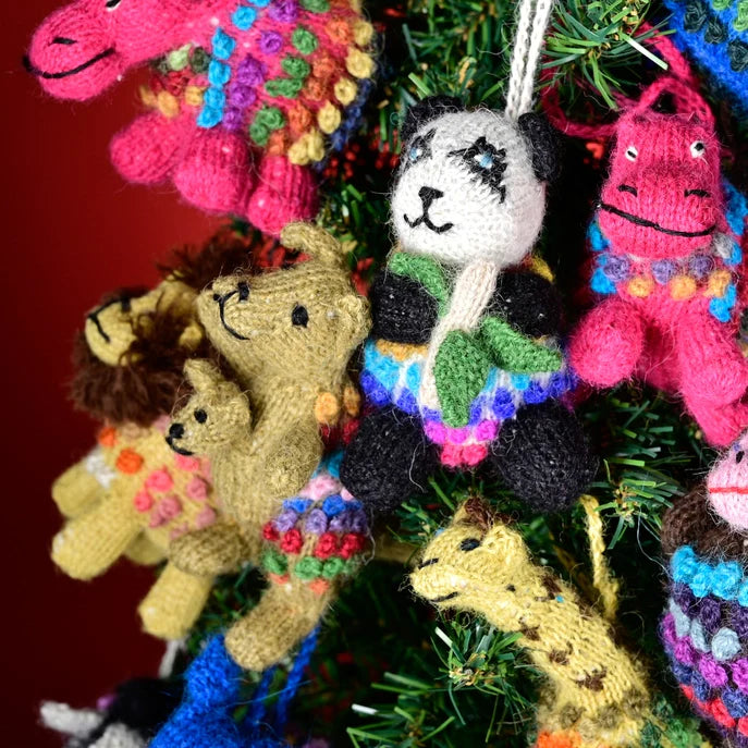 Wild Zoo Knitted Ornaments