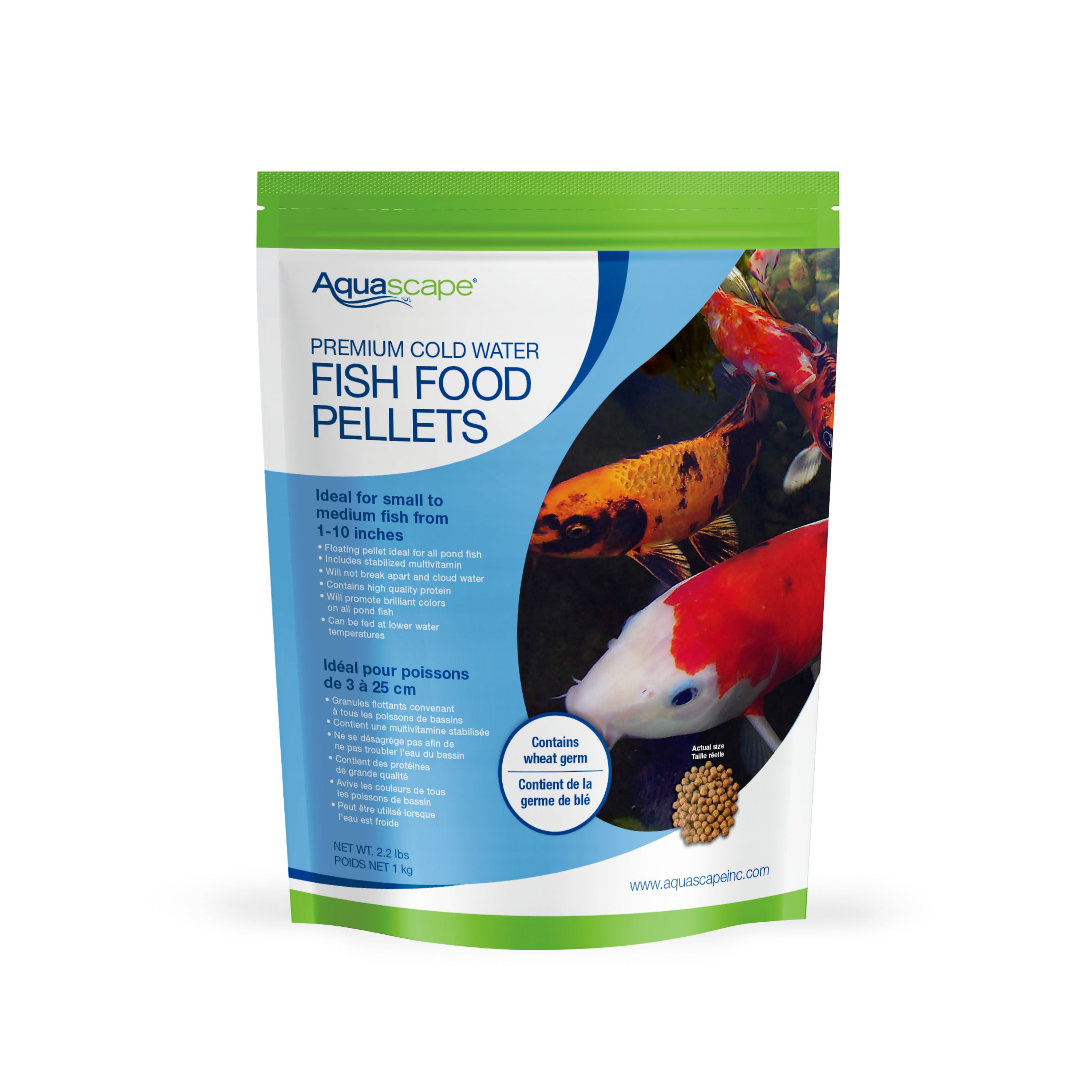 Pellets premium de alimento para peces de agua fría (pequeños)
