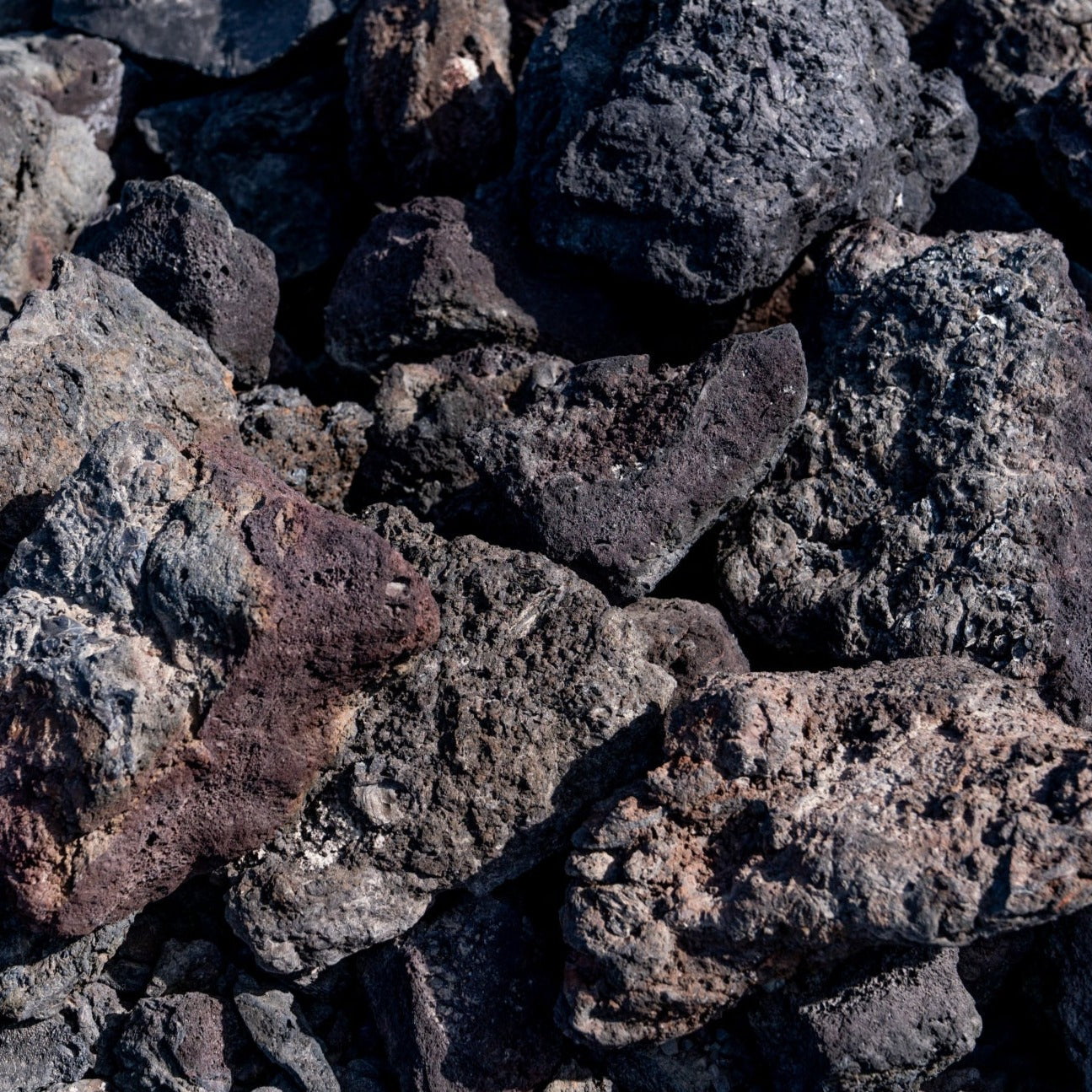 Black Lava Rock Boulders Basalt Rock